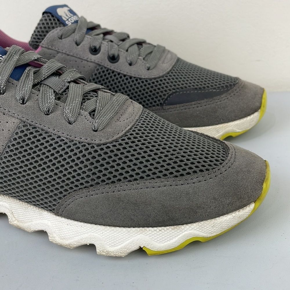 SOREL Kinetic Lite Lace Sneakers Shoes Women’s Size 8 Gray - Picture 3 of 11